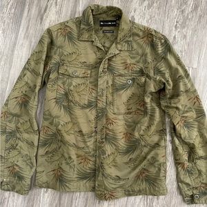 The Kooples Japanese Cotton Military Button Up Mens Shirt Sz M